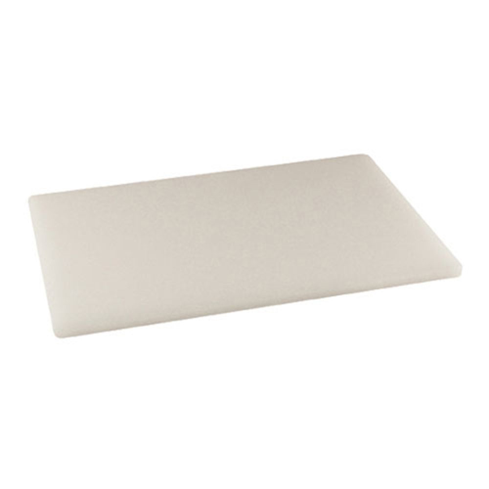 Winco Plastic Cutting Board, 1/2inH x 12inW x 18inD, White