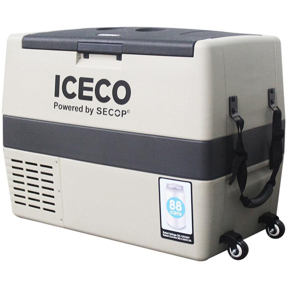 ICECO 2.11 Cu Ft Portable Refrigerator And Freezer, Beige