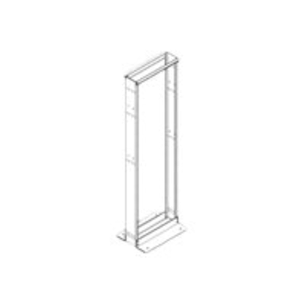 Cooper B-Line Two-Post - Rack open frame - flat black - 45U - 19in