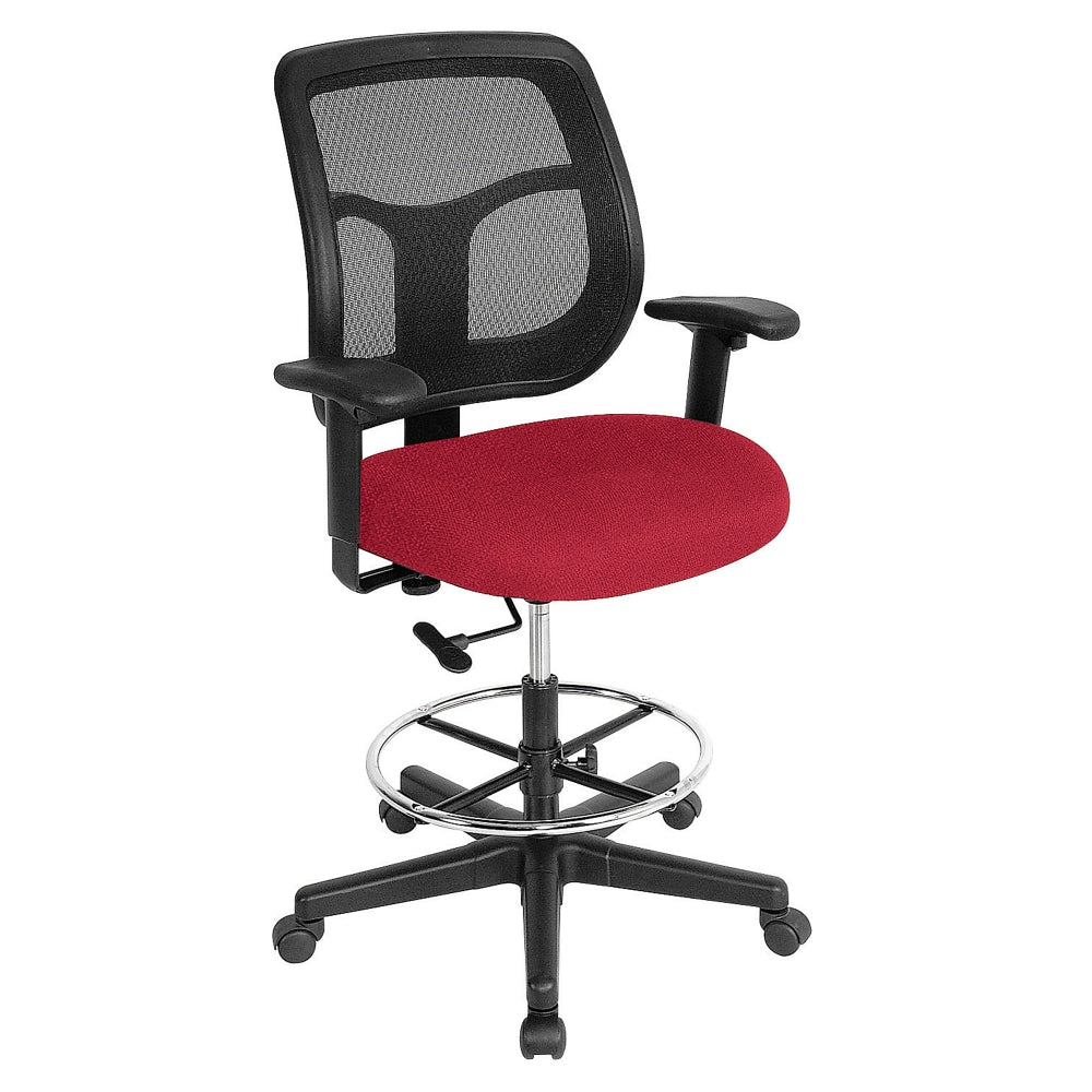 Raynor Eurotech Apollo VDFT9800 Drafting Stool, Red Insight Real Red