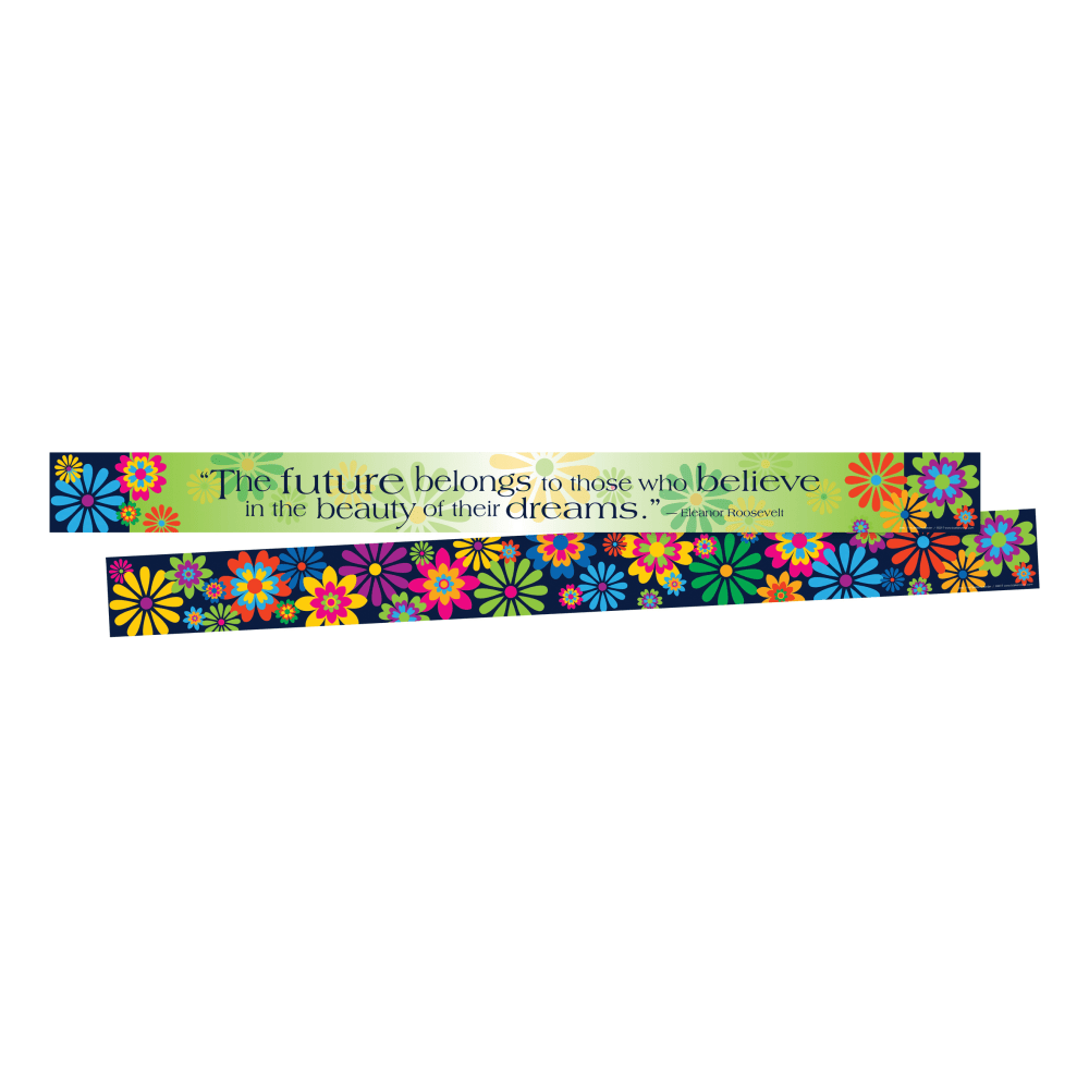 Barker Creek Double-Sided Border Strips, 3in x 35in, Italy Fiori Bellissimi, Set Of 24