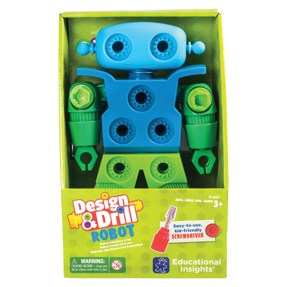 Educational Insights Design & Drill Robot, Multicolor, Grades Pre-K - 1
