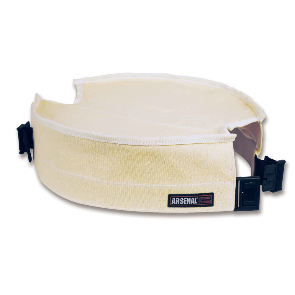 Ergodyne Arsenal 5738 Canvas Bucket Safety Top, 3in x 12-1/2in, White