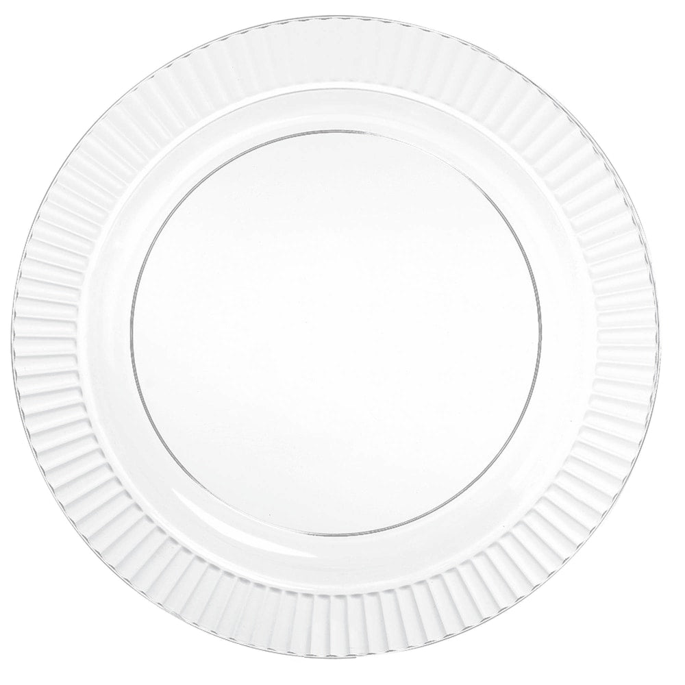 Amscan Clear Plastic Plates, 10-1/4in, Pack Of 16 Plates