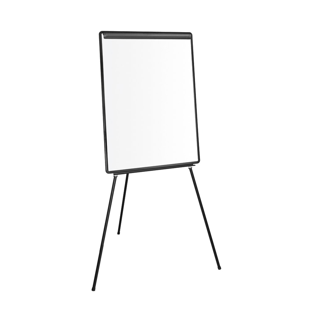 MasterVision Magnetic Tripod Tabletop/Floor Easel, Steel, Black
