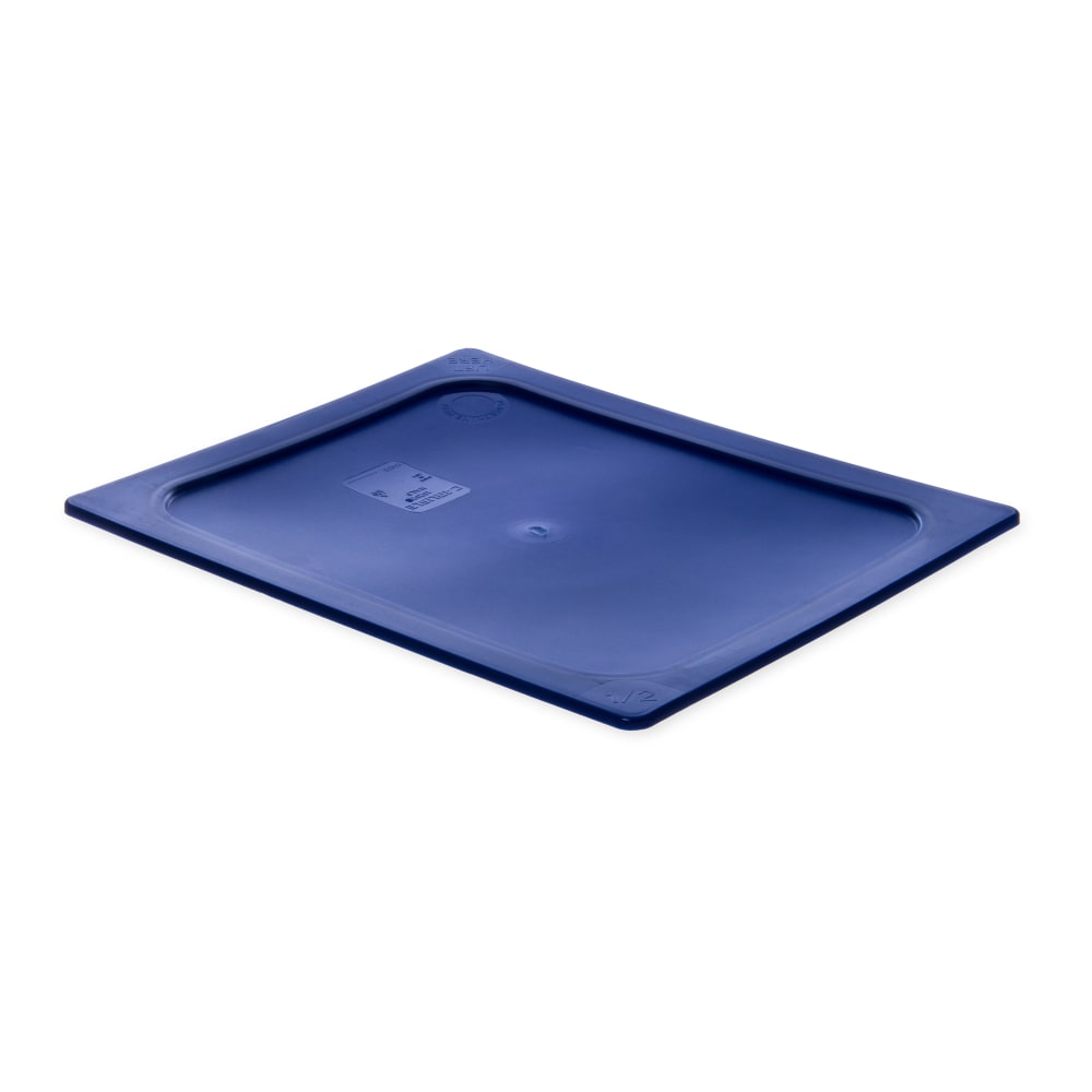 Carlisle Smart Lids, 1/2-Size, 1/2inH x 12 3/4inW x 10 3/8inD, Dark Blue, Pack Of 6