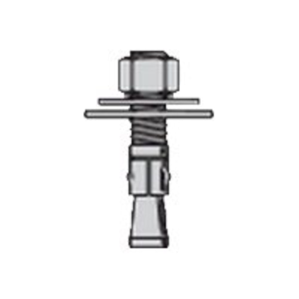 Cooper B-Line - Rack mounting anchor - clear zinc (pack of 4)