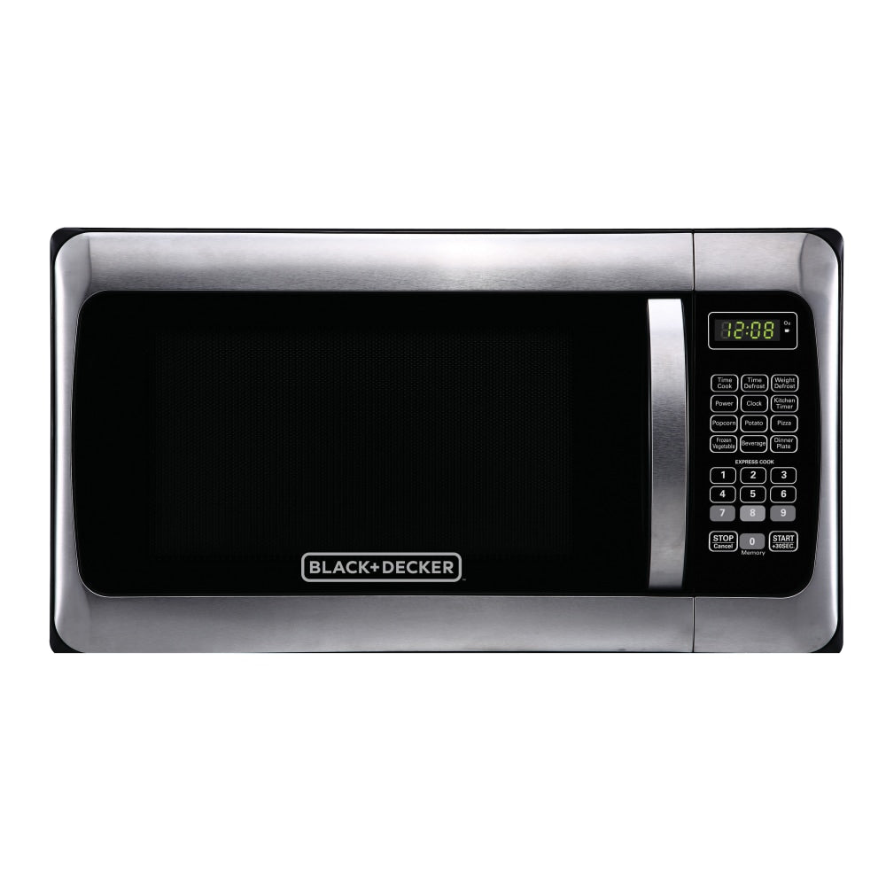 BLACK+DECKER 1.1 Cu Ft Microwave, Stainless Steel