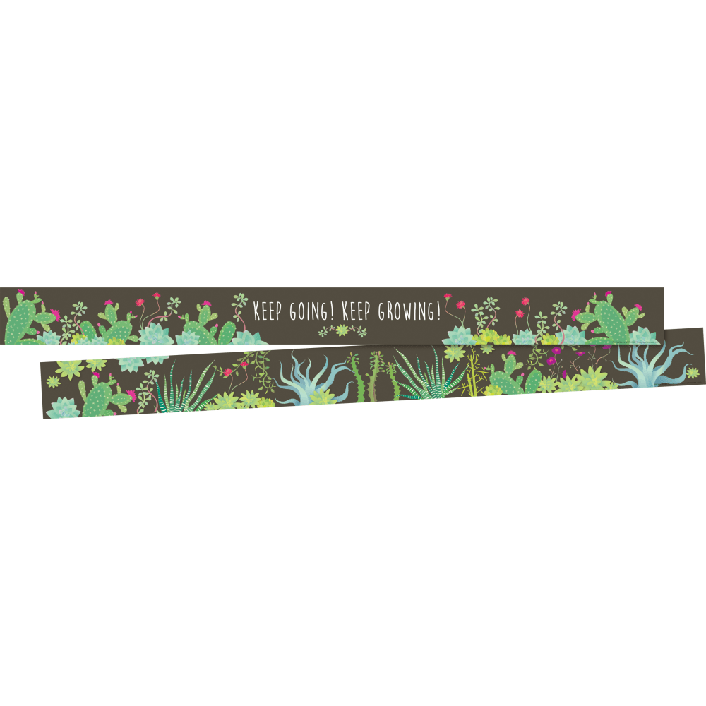 Barker Creek Double-Sided Borders, 3in x 35in, Prickles, 12 Strips Per Pack, Set Of 6 Packs
