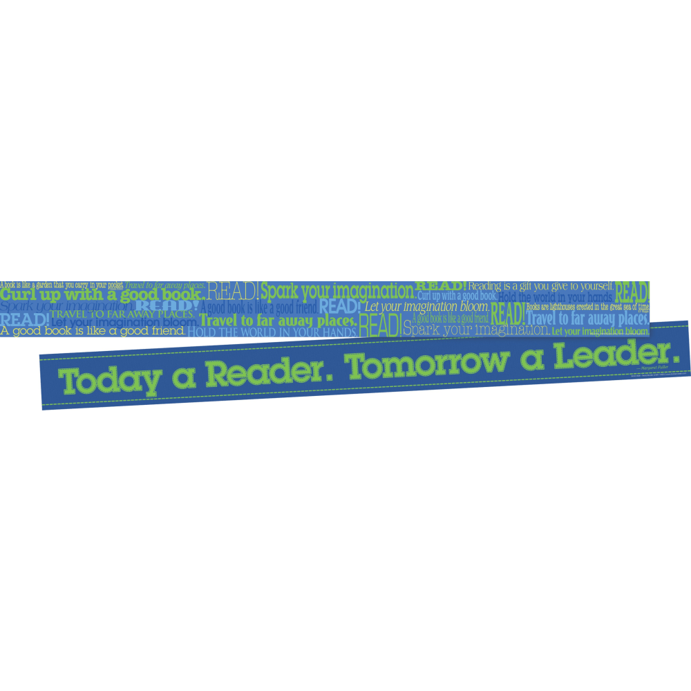 Barker Creek Double-Sided Straight-Edge Border Strips, 3in x 35in, Word Wall Read, Pack Of 12