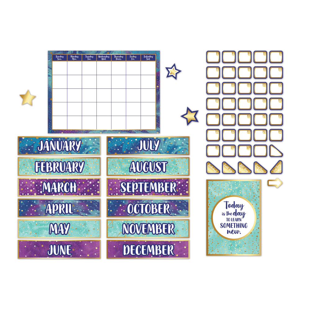 Carson-Dellosa Galaxy Calendar Bulletin Board Set