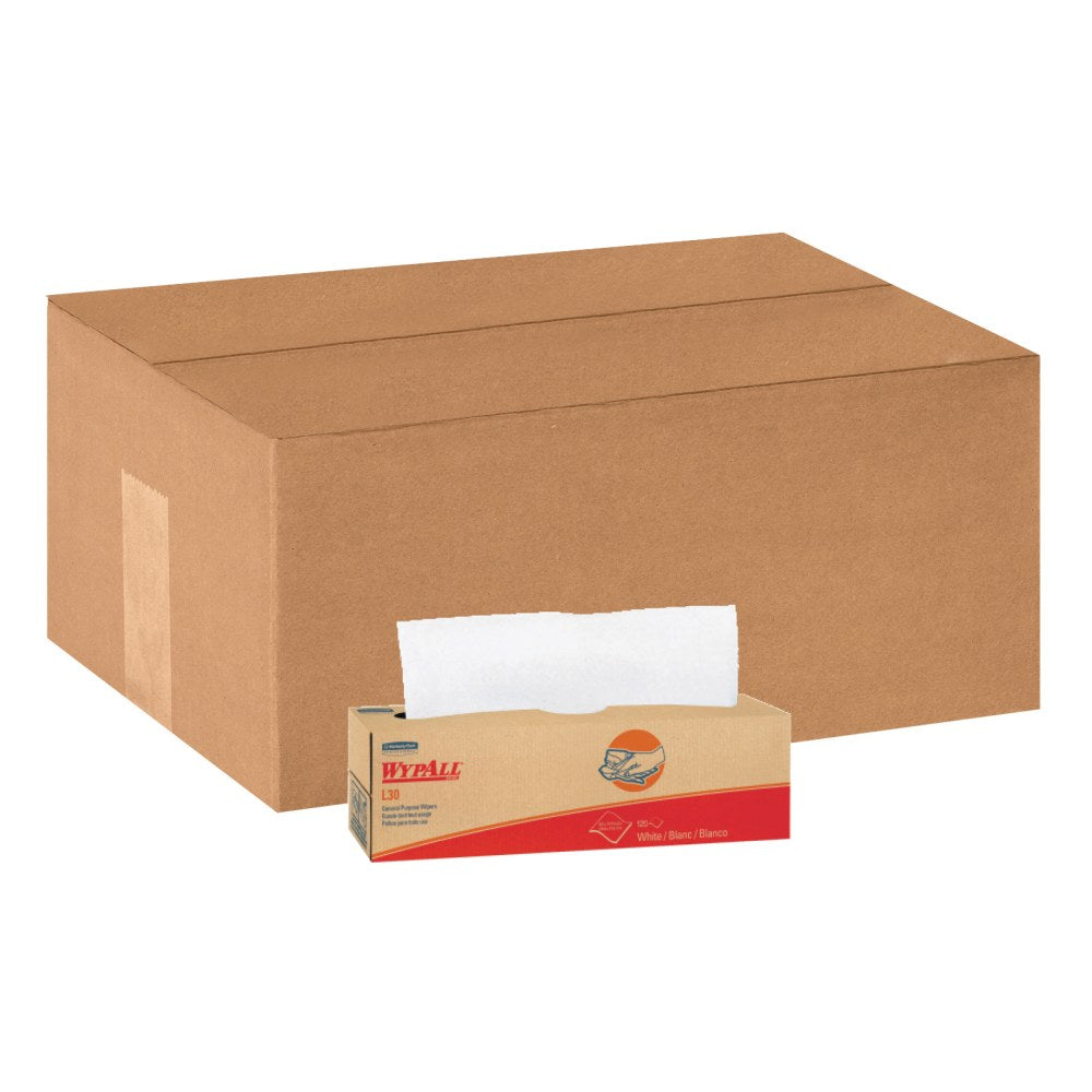 WypAll L30 - Cleaning wipes - 100 sheets - white - pack of 8