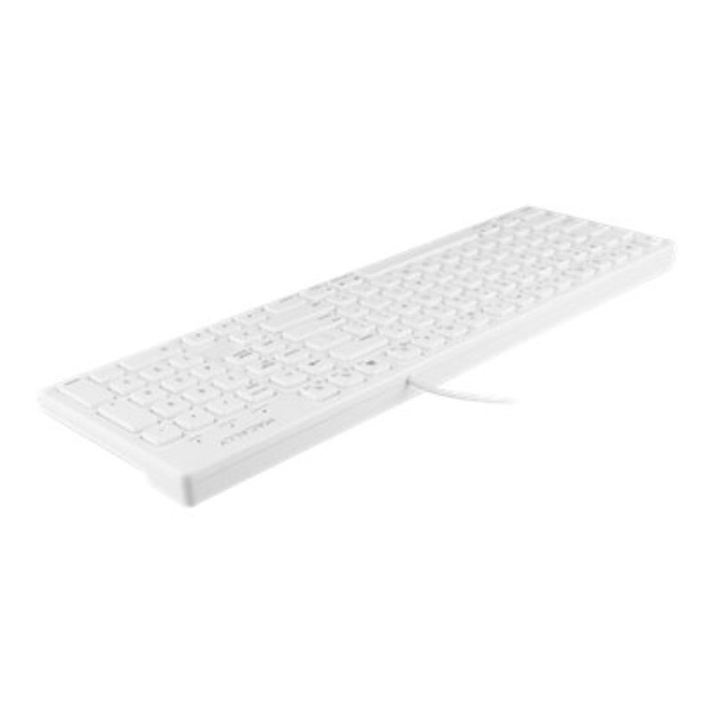 Macally 103 Key USB Keyboard with Short-Cut Keys, Full-Size, White