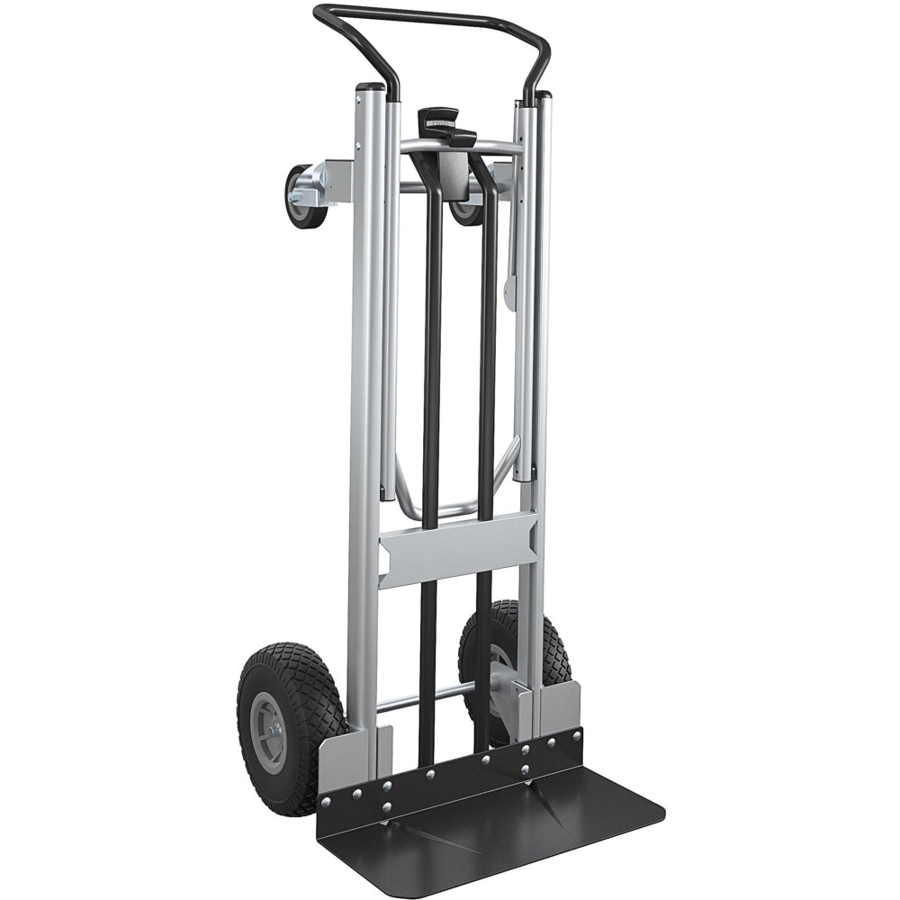 Cosco 2-in-1 Hybrid Hand Truck - 1000 lb Capacity - 4 Casters - 19.5in Length x 19.5in Width x 48in Height - Black - 1 Each