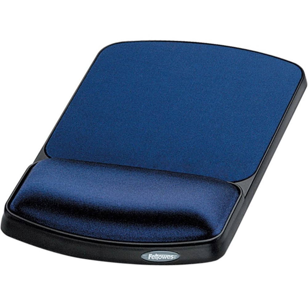 Fellowes Gel Wrist Rest/Mouse Pad, Sapphire
