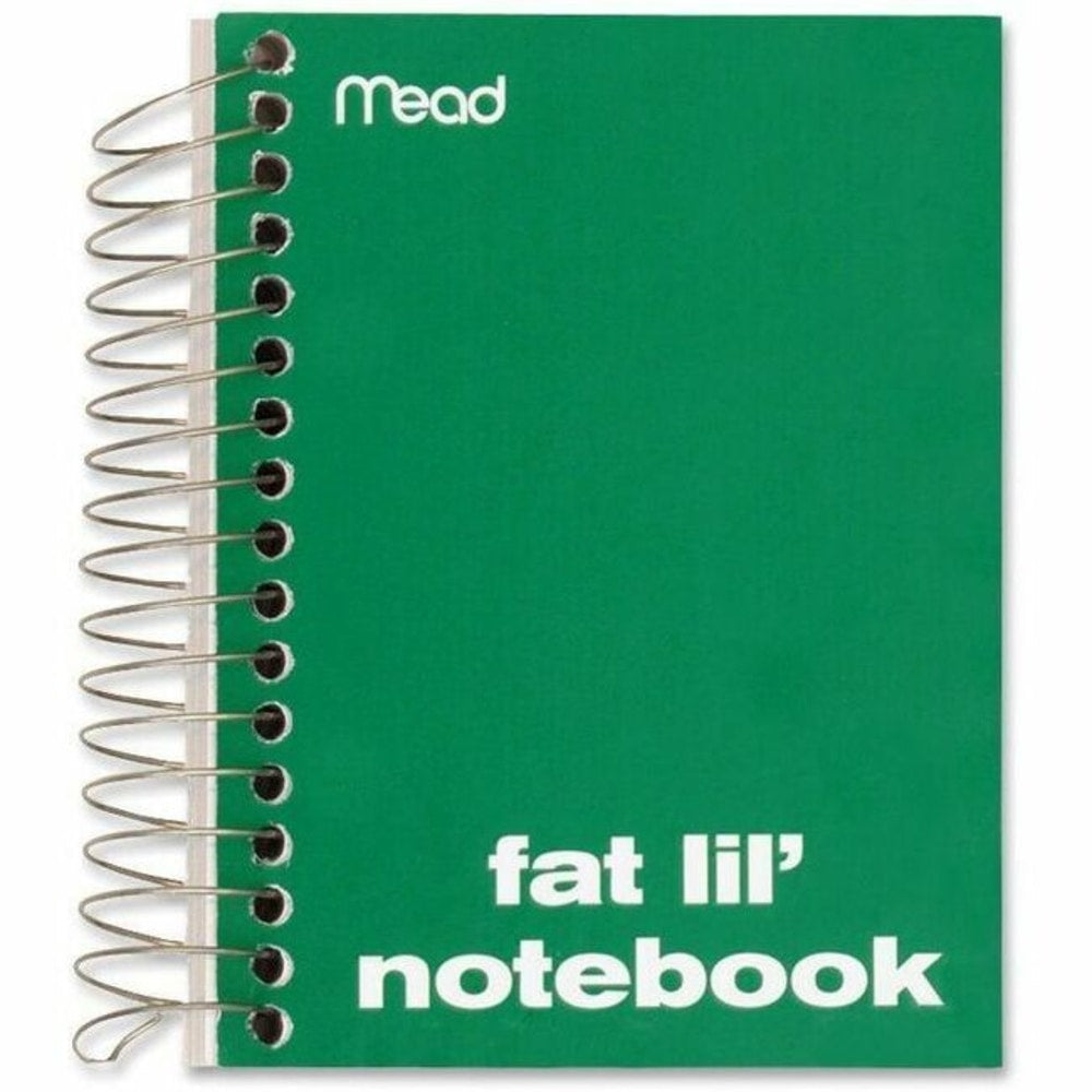 Mead Fat Lil Wirebound Notebook, 4in x 5 1/2in, 200 Sheets, Assorted Colors