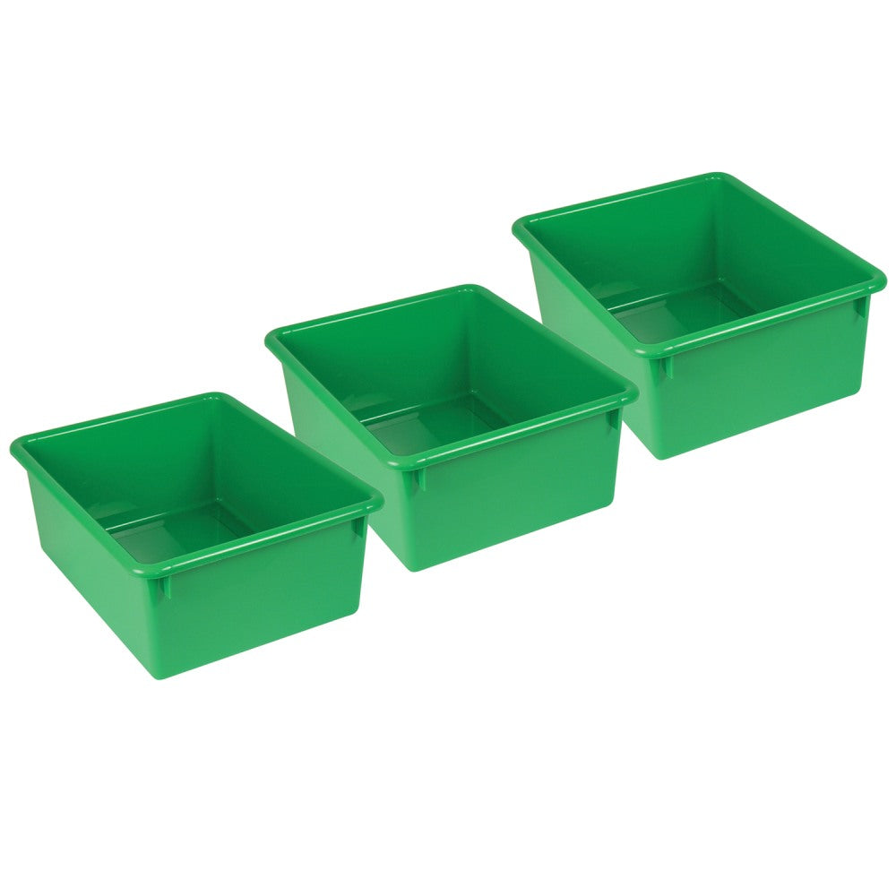 Romanoff Stowaway Letter Boxes, 5-1/4inH x 10-1/2inW x 13-1/4inD, Green, Pack Of 3 Boxes