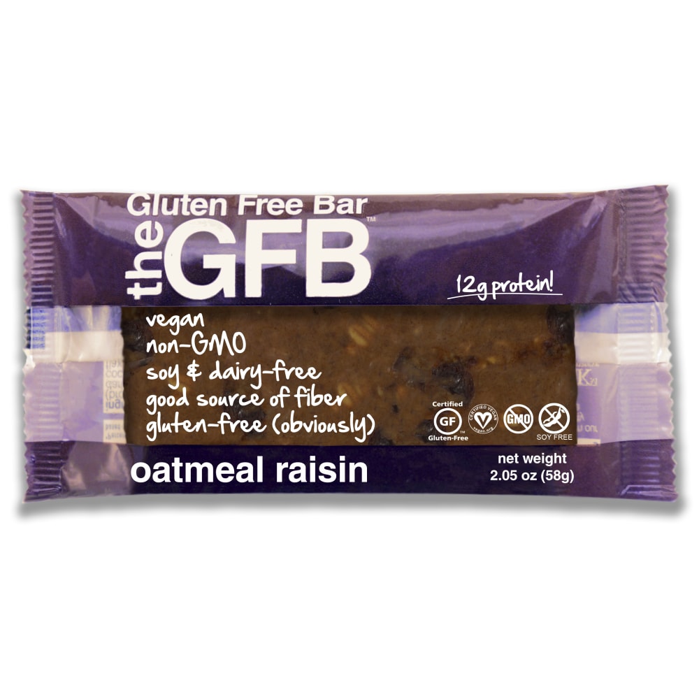 GFB- The Gluten-Free Bar, Oatmeal Raisin, 2.05 Oz, Pack Of 12