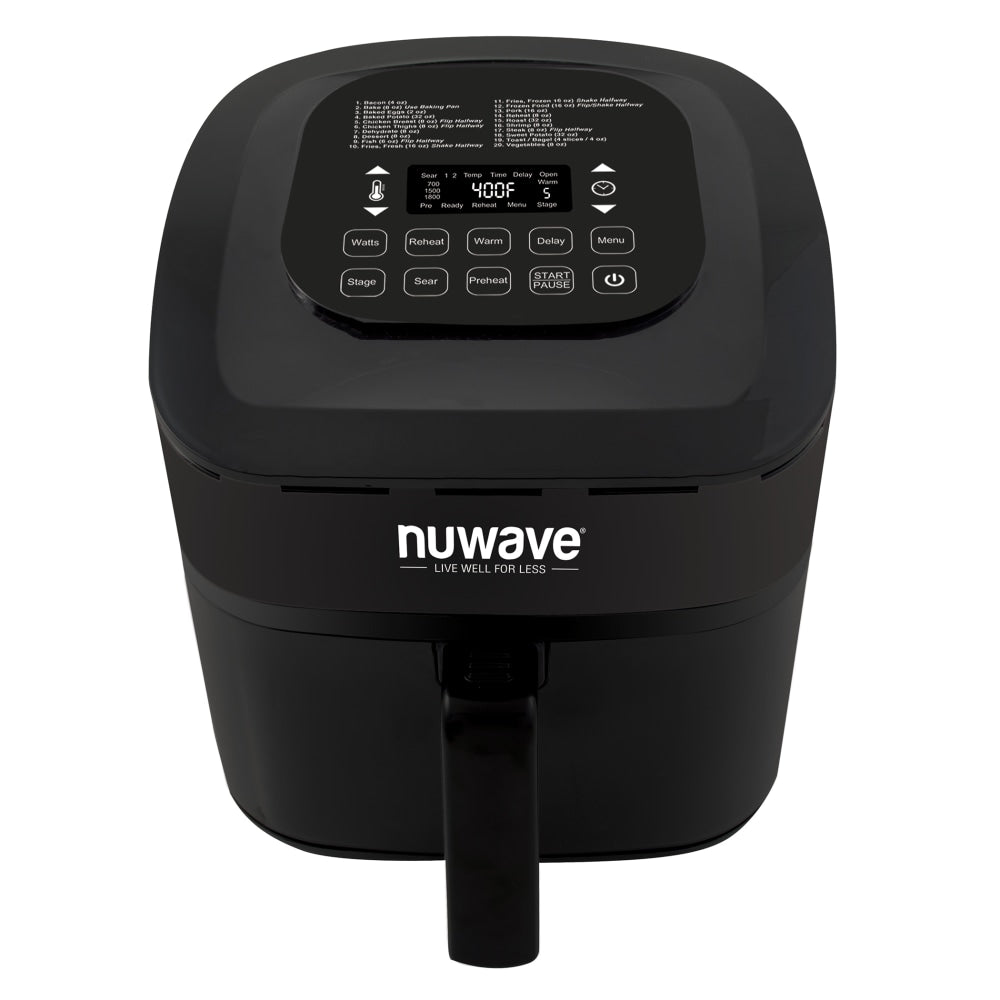 NuWave 37090 Brio 8-Quart Digital Air Fryer, Black