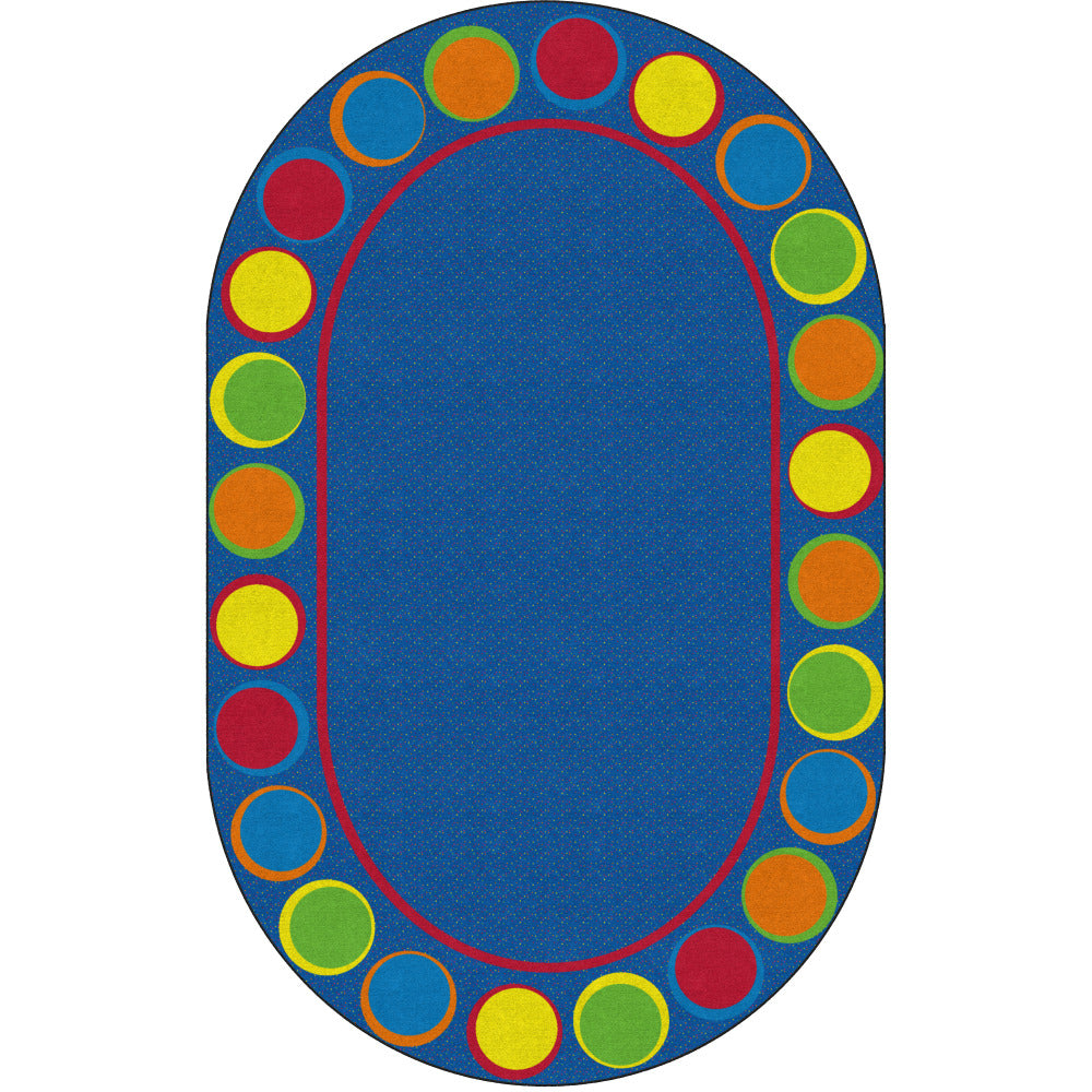 Flagship Carpets Sitting Spots Rug, Rectangle, 10ft 9in x 13ft2in, Primary Colors