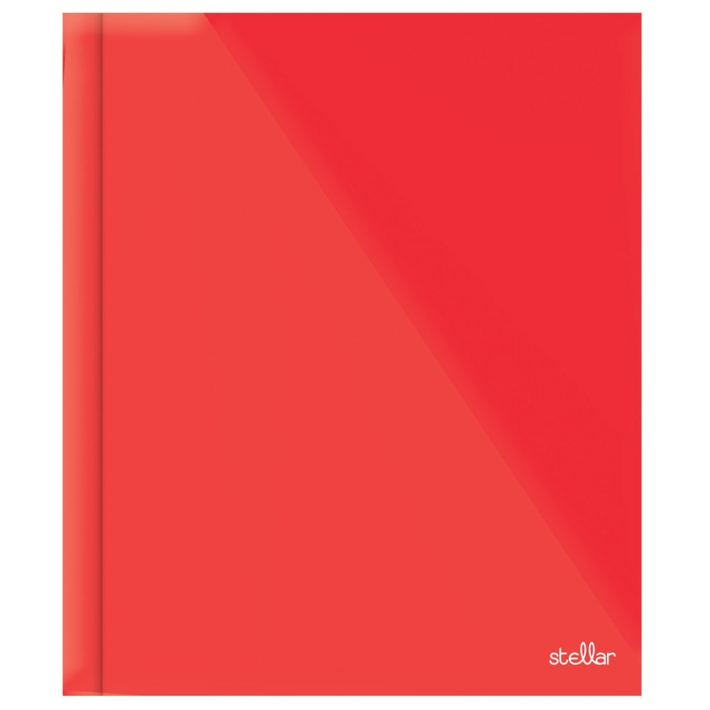 Office Depot Brand Stellar Laminated 3-Prong Paper Folder, Letter Size, Red