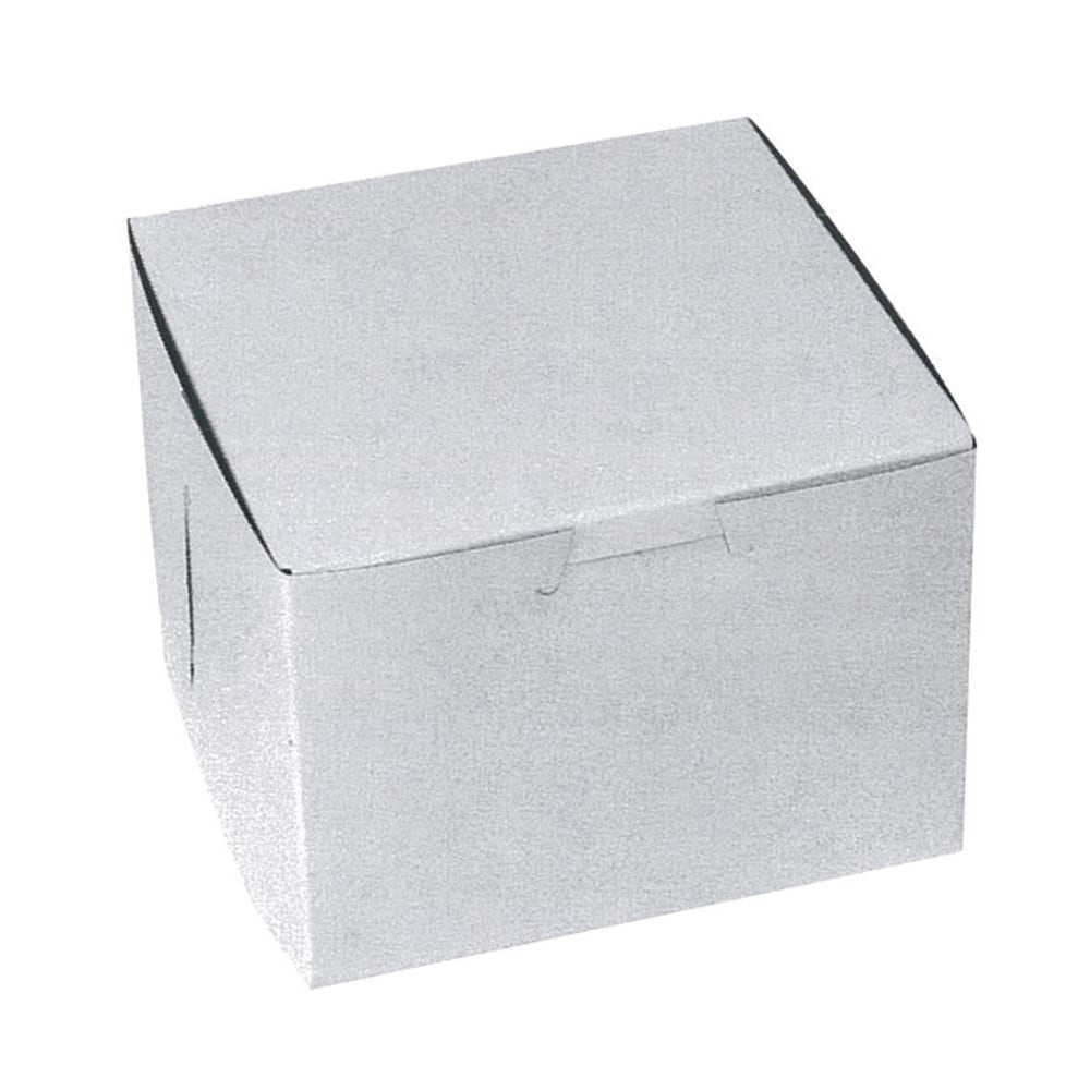 White Bakery Boxes, 5inH x 5inW x 4inD, White, Case Of 250