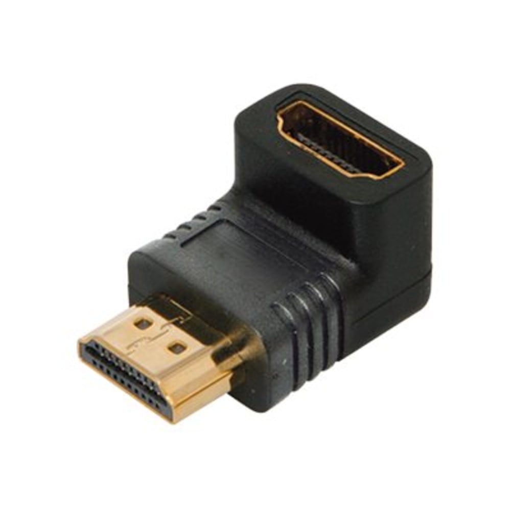 4XEM - HDMI right angle adapter - HDMI female to HDMI male - black - for P/N: 4XHDMI4K2KPRO100, 4XUSBCHDMIA