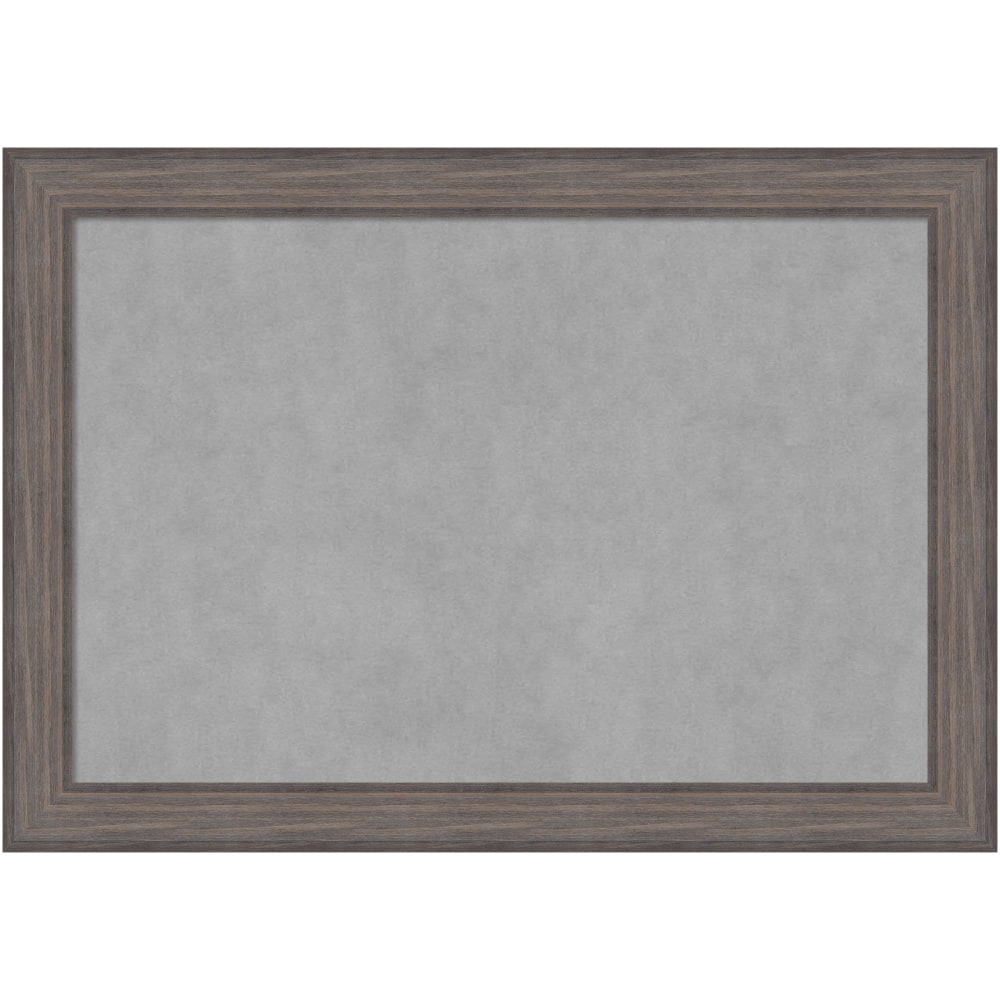 Amanti Art Magnetic Bulletin Board, Steel/Aluminum, 41in x 29in, Country Barnwood Wood Frame