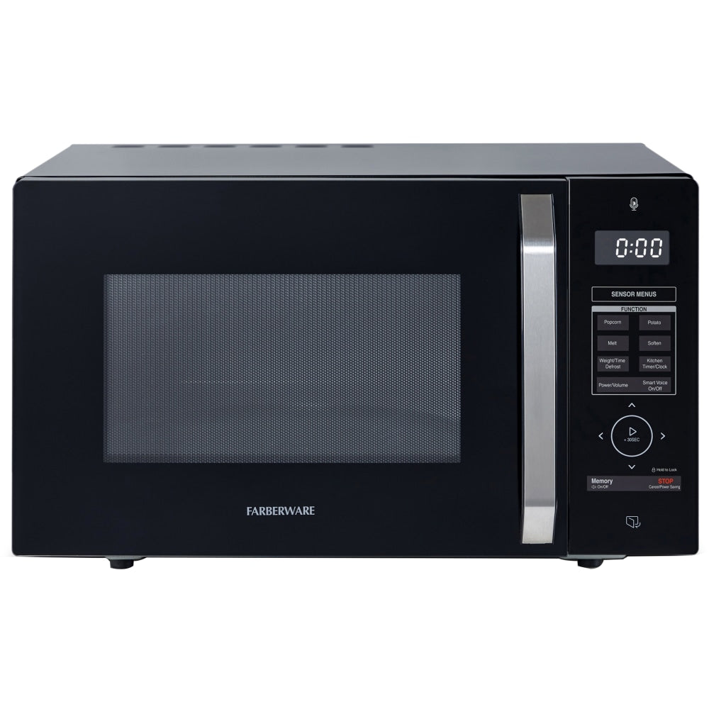 Farberware FM11VABK 1.1 Cu. Ft. Smart Microwave, Black