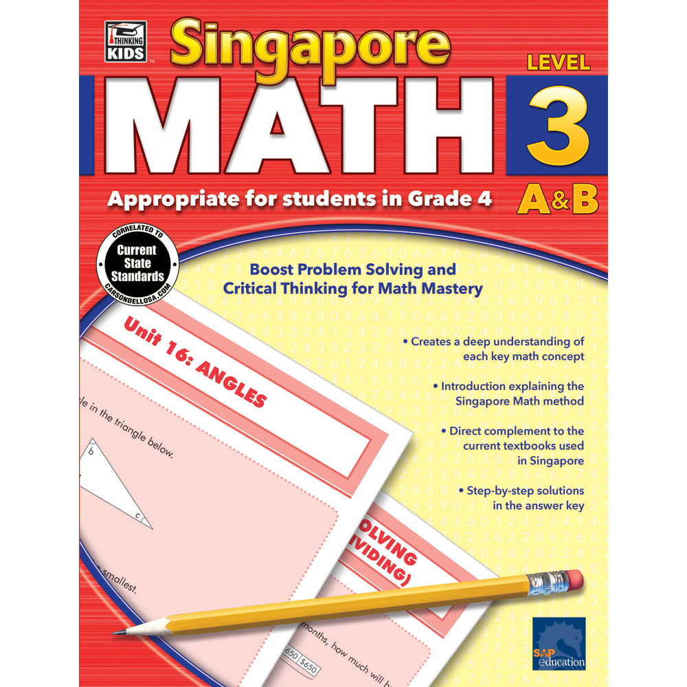 Thinking Kids Singapore Math Workbook, Grade 4