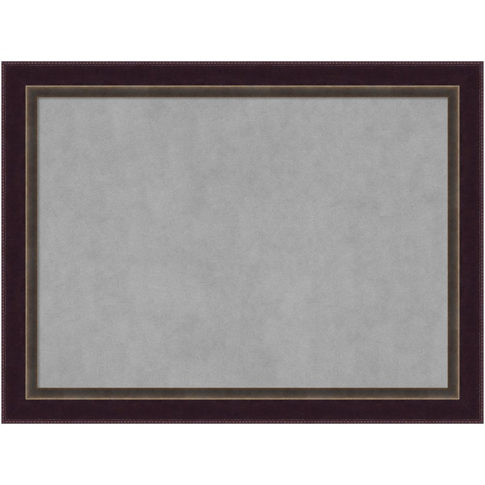 Amanti Art Magnetic Bulletin Board, Steel/Aluminum, 32in x 24in, Signore Bronze Wood Frame