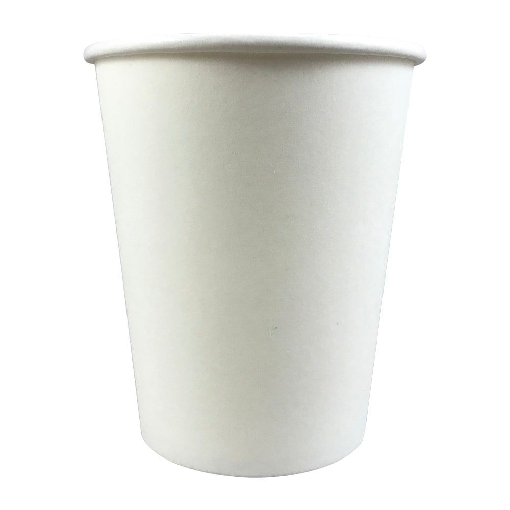 Generic Paper Cups Disposable Hot Cups, 10 Oz, White, Case Of 1,000