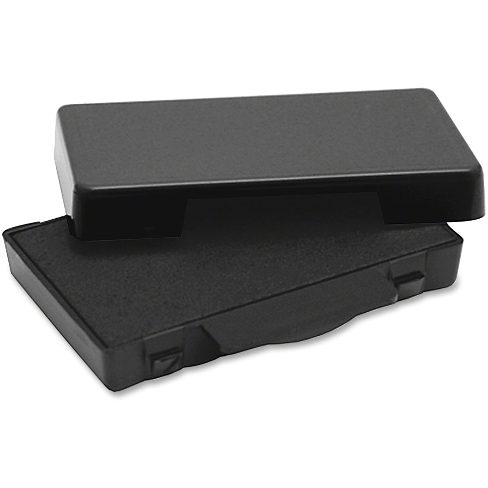 Trodat Replacement Ink Pads - 1 Each - 0.5in Height x 0.6in Width x 2.5in Length - Black Ink - Plastic