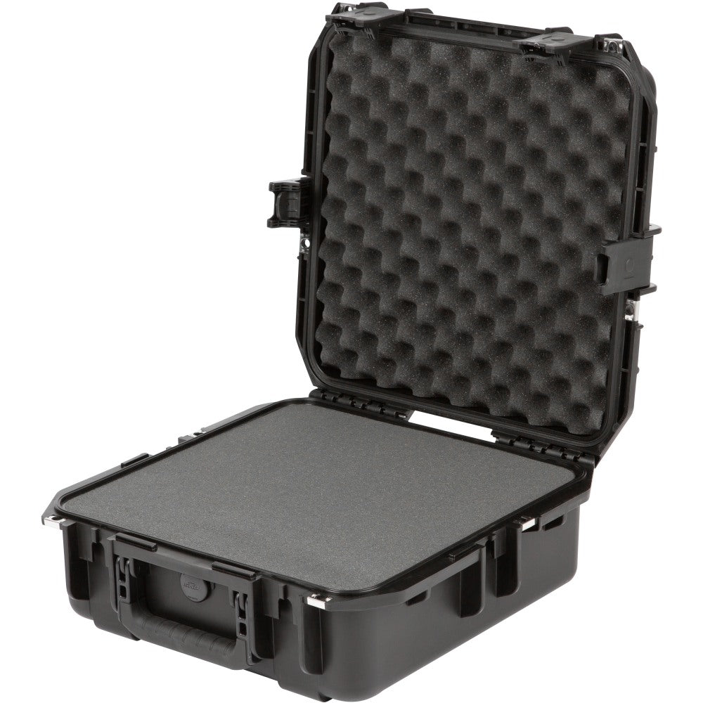 SKB Cases iSeries Injection-Molded Mil-Standard Waterproof Case With Foam, 15inH x 15inW x 6-1/2inD, Black