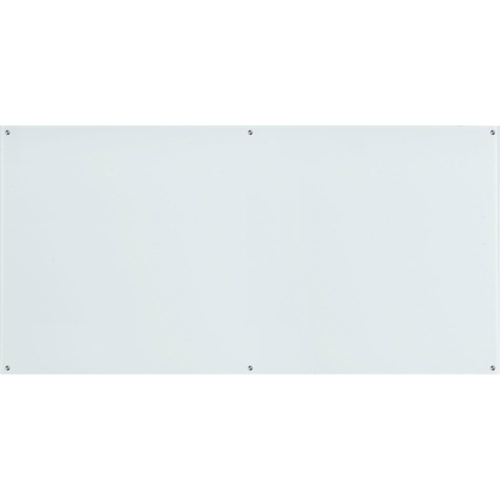Lorell Premium Glass Unframed Dry-Erase Whiteboard, 48in x 96in, White