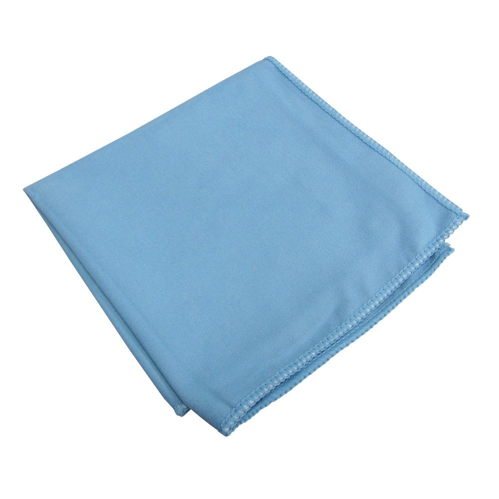 Hospeco MicroWorks Specialty Microfiber Towels, 15inH x 15inW, Blue, Pack Of 12 Towels