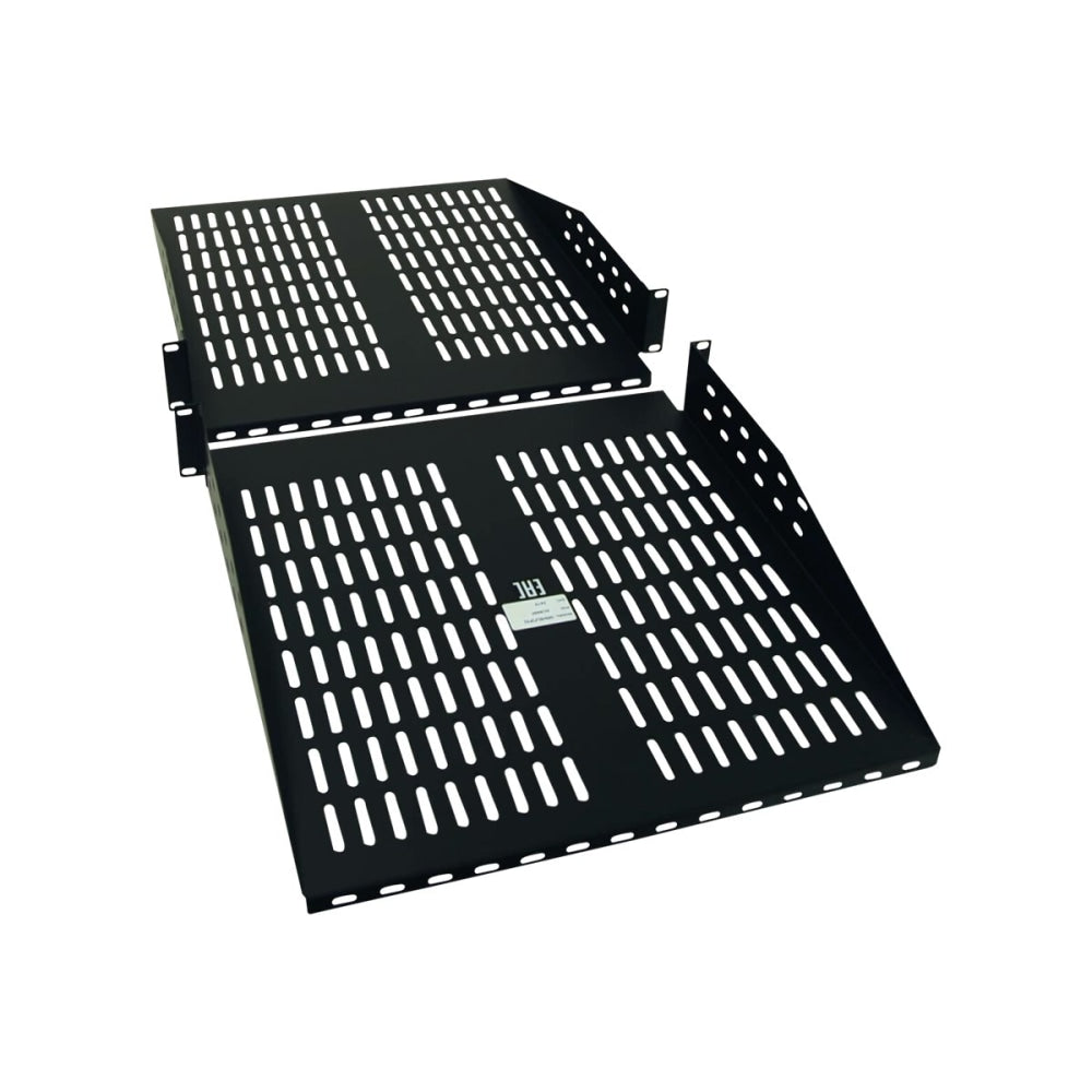 Tripp Lite Rack Cantilever Fixed Shelf 2-Post 4-Post Compatible 2URM - Rack shelf - black - 2U