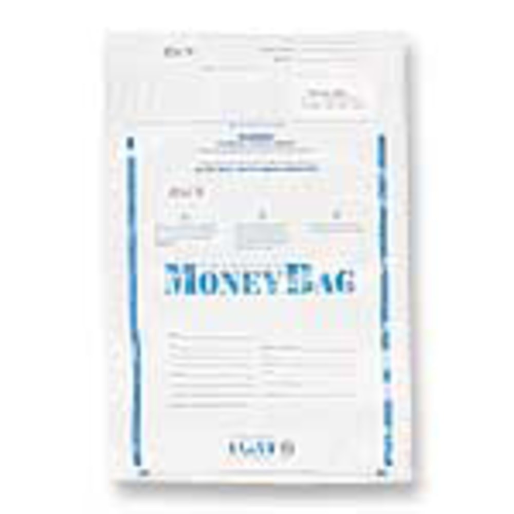 PM Company Opaque Disposable Plastic Deposit Bags, 9in x 12in Opaque, Pack Of 100