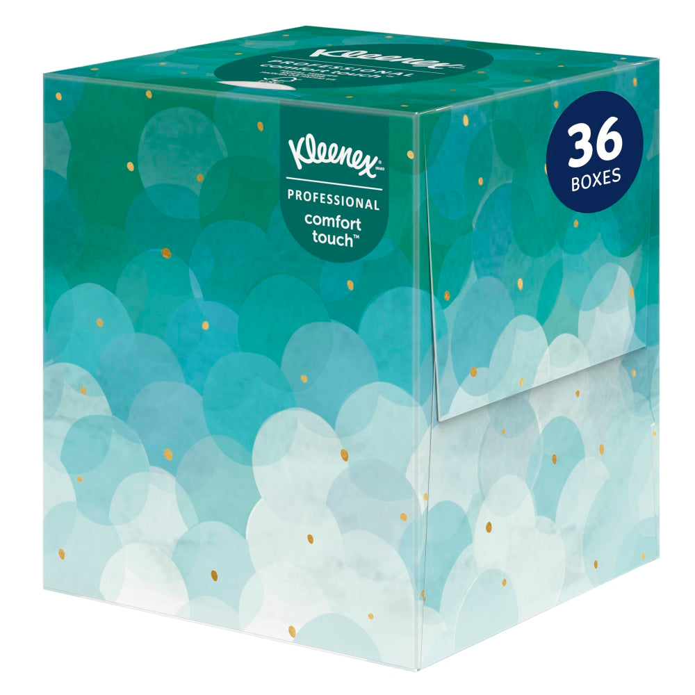 Kleenex Professional Naturals Boutique Facial Tissue Cube, 90 Sheets Per Box, Case of 36 Boxes