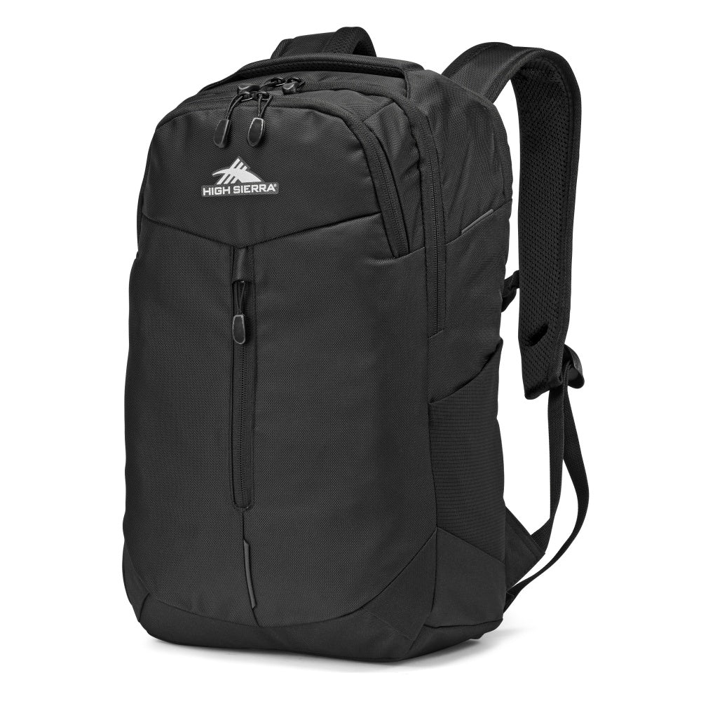 High Sierra Swerve Pro Backpack With 17in Laptop Pocket, Black
