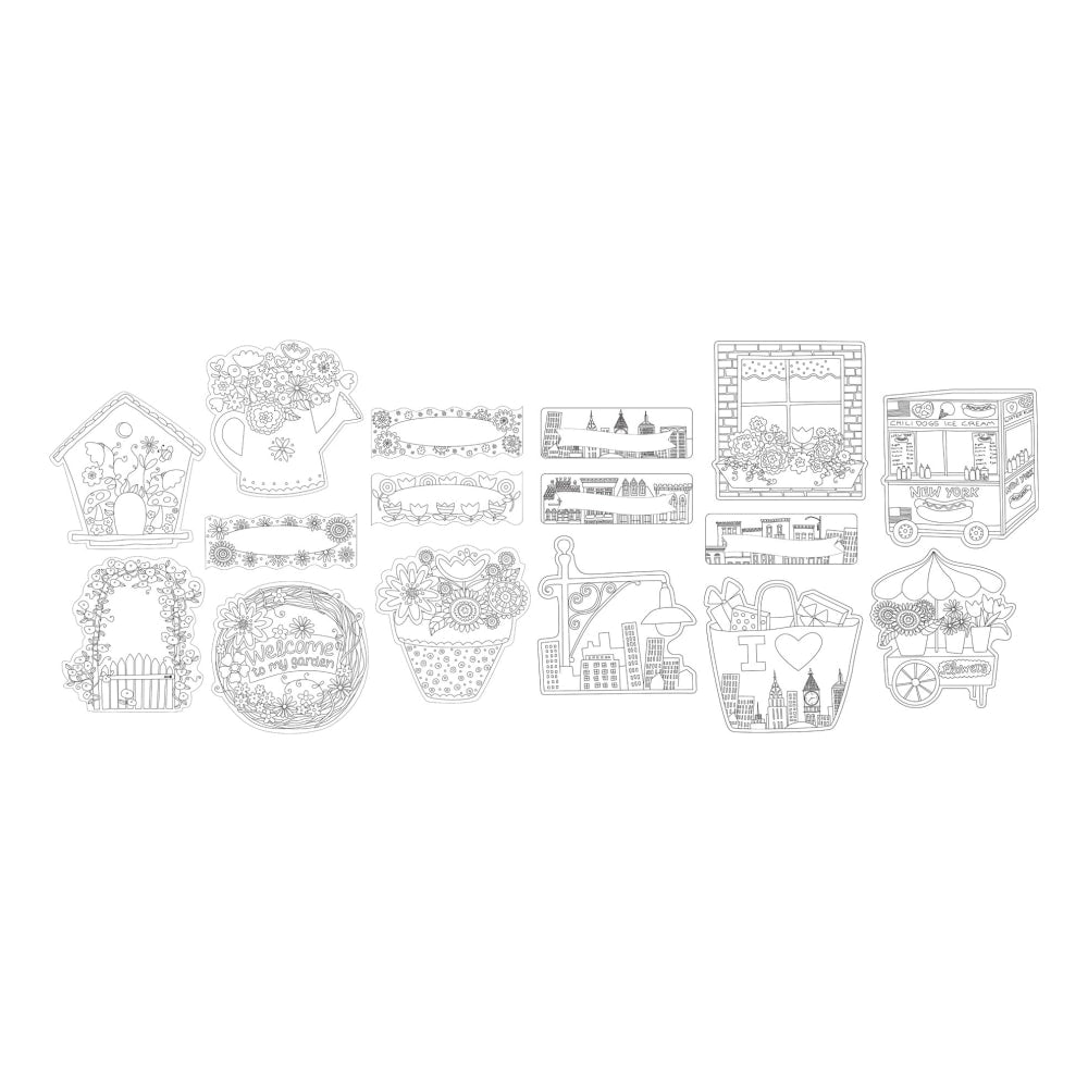 Barker Creek Accents, Double-Sided, Color Me, Pack Of 72