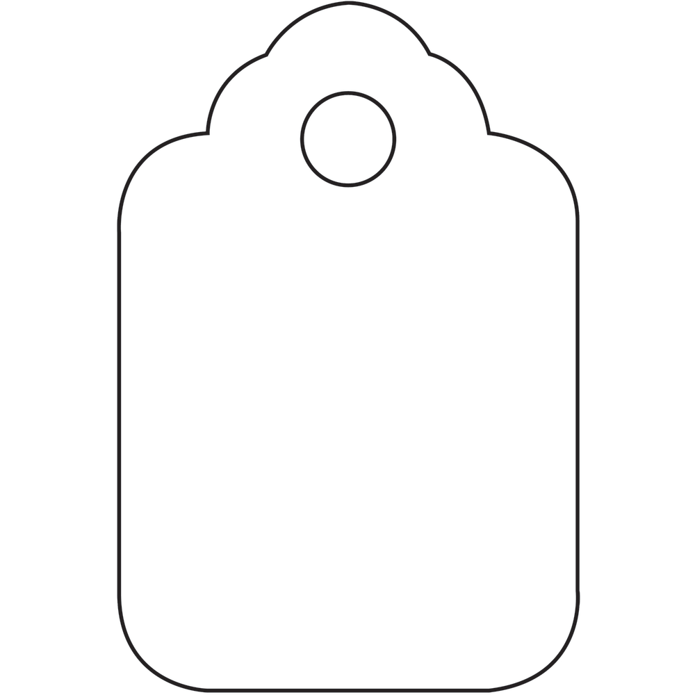 Partners Brand Unstrung Merchandise Tags, 1 1/8in x 1 3/4in, White, Case Of 1,000