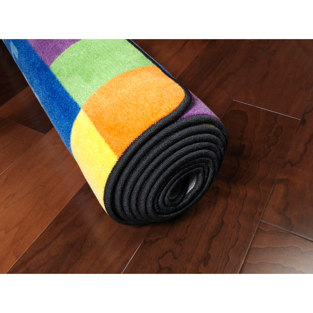 Flagship Carpets ABC Words Rug, 6ft x 8ft 4in, Primary