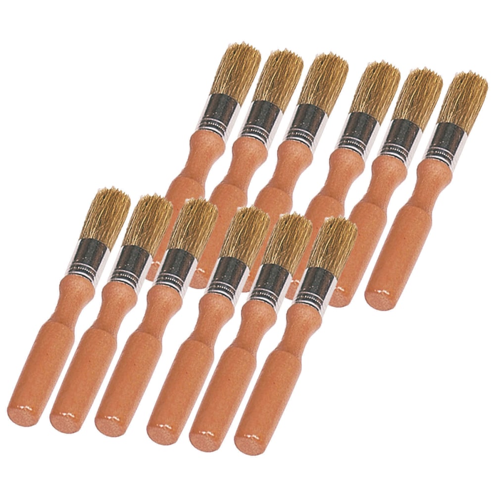 S.M. Arnold Detail Computer Brushes, 6in, Pack Of 12 Brushes