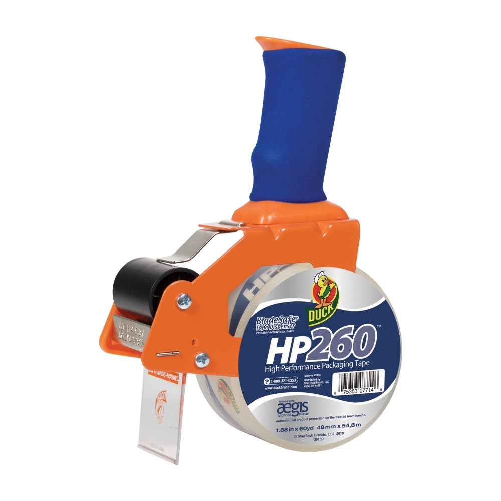 Duck Blade safe Tape Gun With Antimicrobial Protection & Tape, 1 7/8in x 60 Yd.