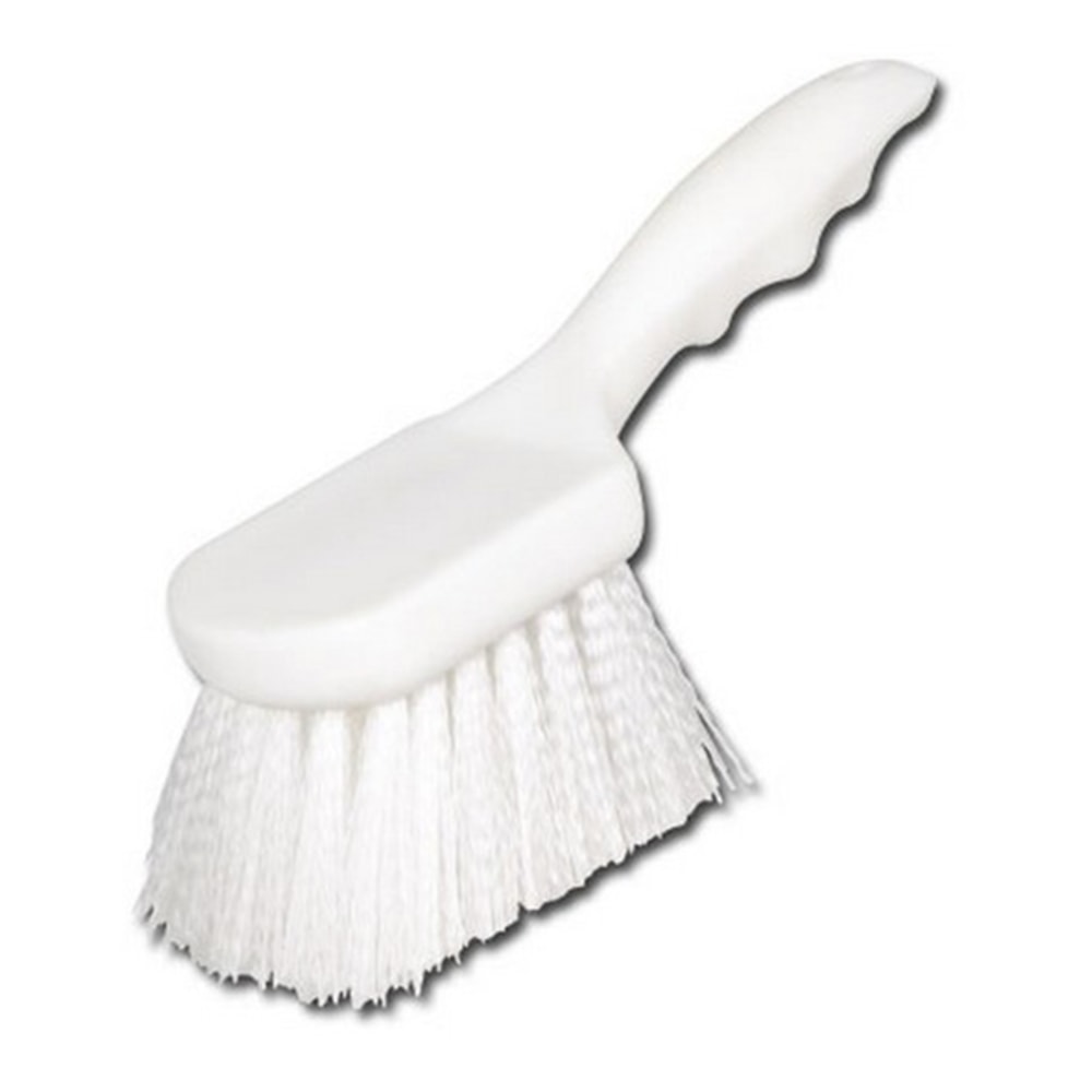 Winco Plastic Pot Scrub Brush, 8in, White
