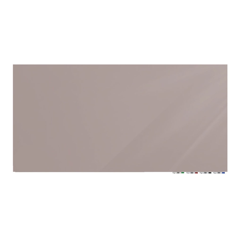 Ghent Aria Low Profile Magnetic Dry-Erase Whiteboard, Glass, 24in x 36in, Lilac Gray