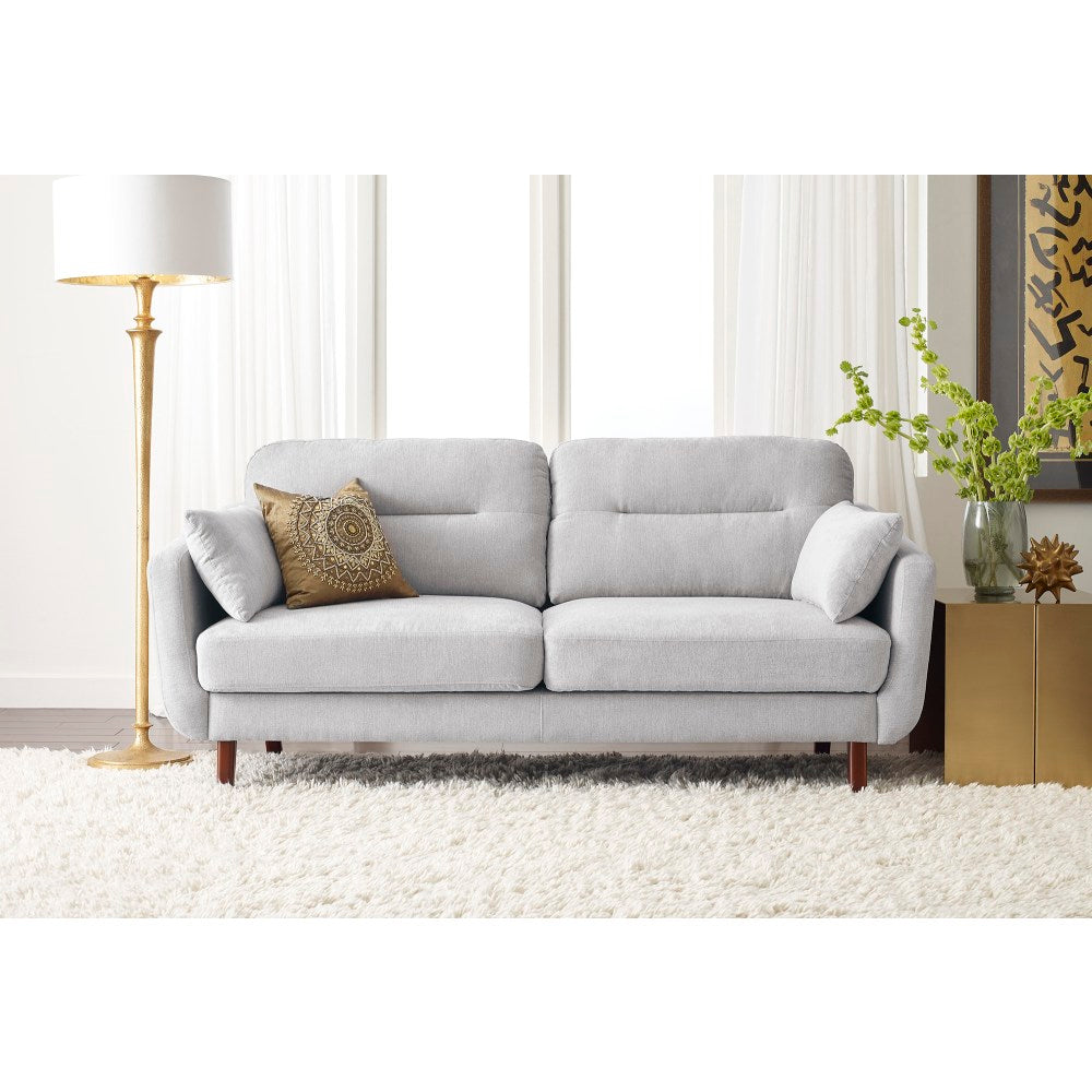 Serta Sierra Collection Sofa, Smoke Gray/Chestnut