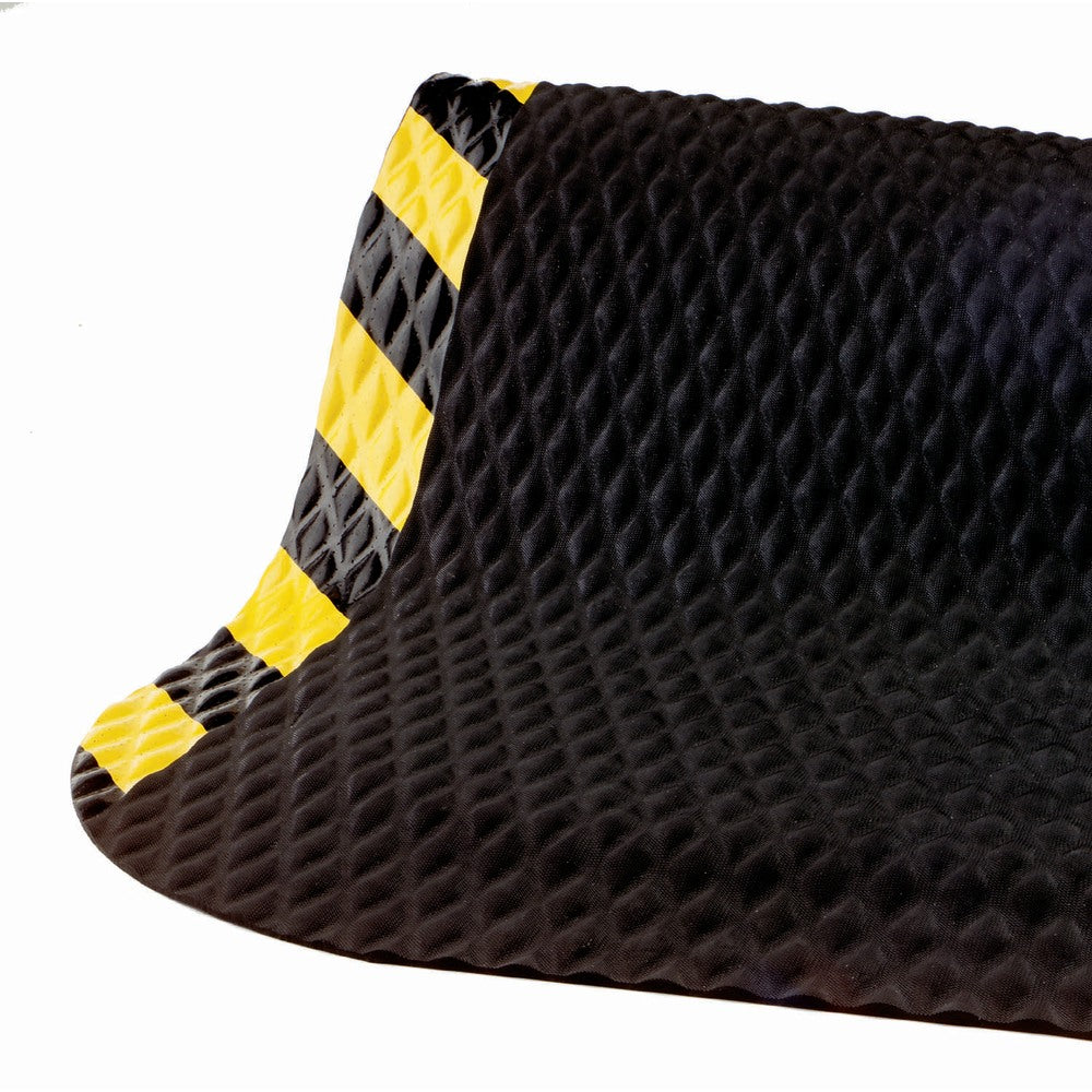 M+A Matting Hog Heaven 7/8in Mat, 3ft x 12ft, Black with Striped Border