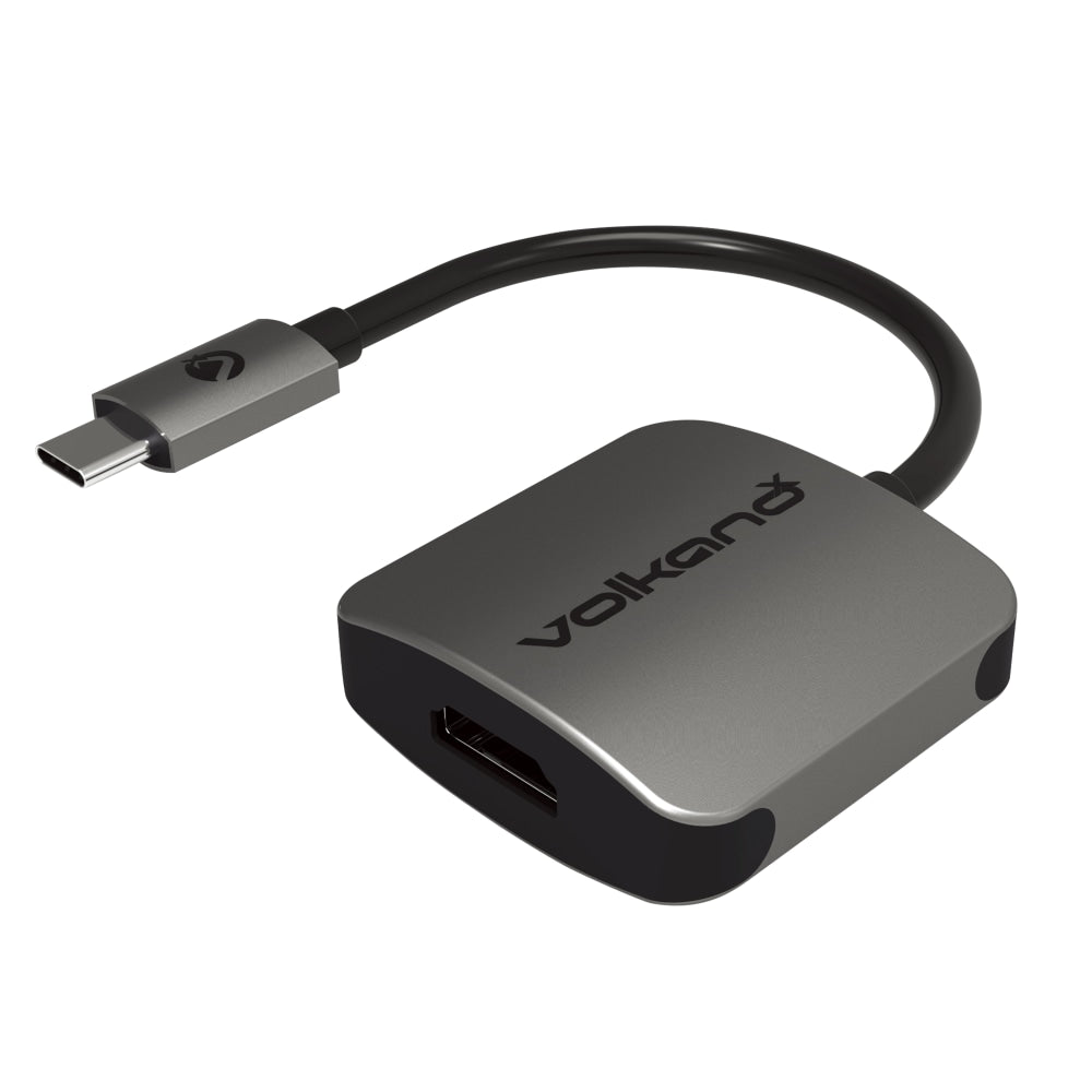 VolkanoX Core HDMI USB Type-C-To-HDMI Adapter, Charcoal, VK-20043-CH